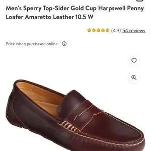 Men\'s Sperry Top-Sider Gold Cup Harpswell Penny
Loafer Amaretto Leather size 9 Amazon.com | Sperry Men main image 2